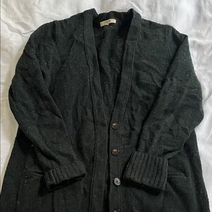 Madewell Forest Green Wool Cardigan Sweater